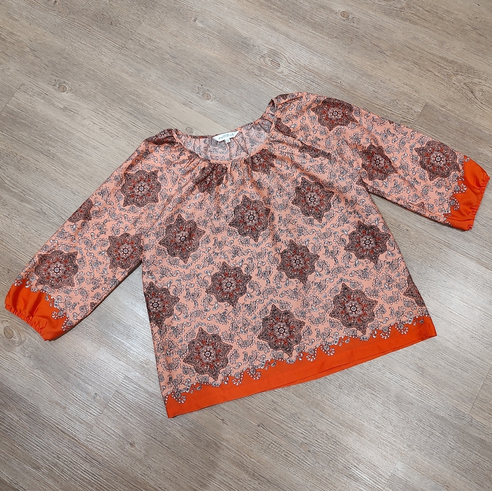 Northern reflections printed tunic top